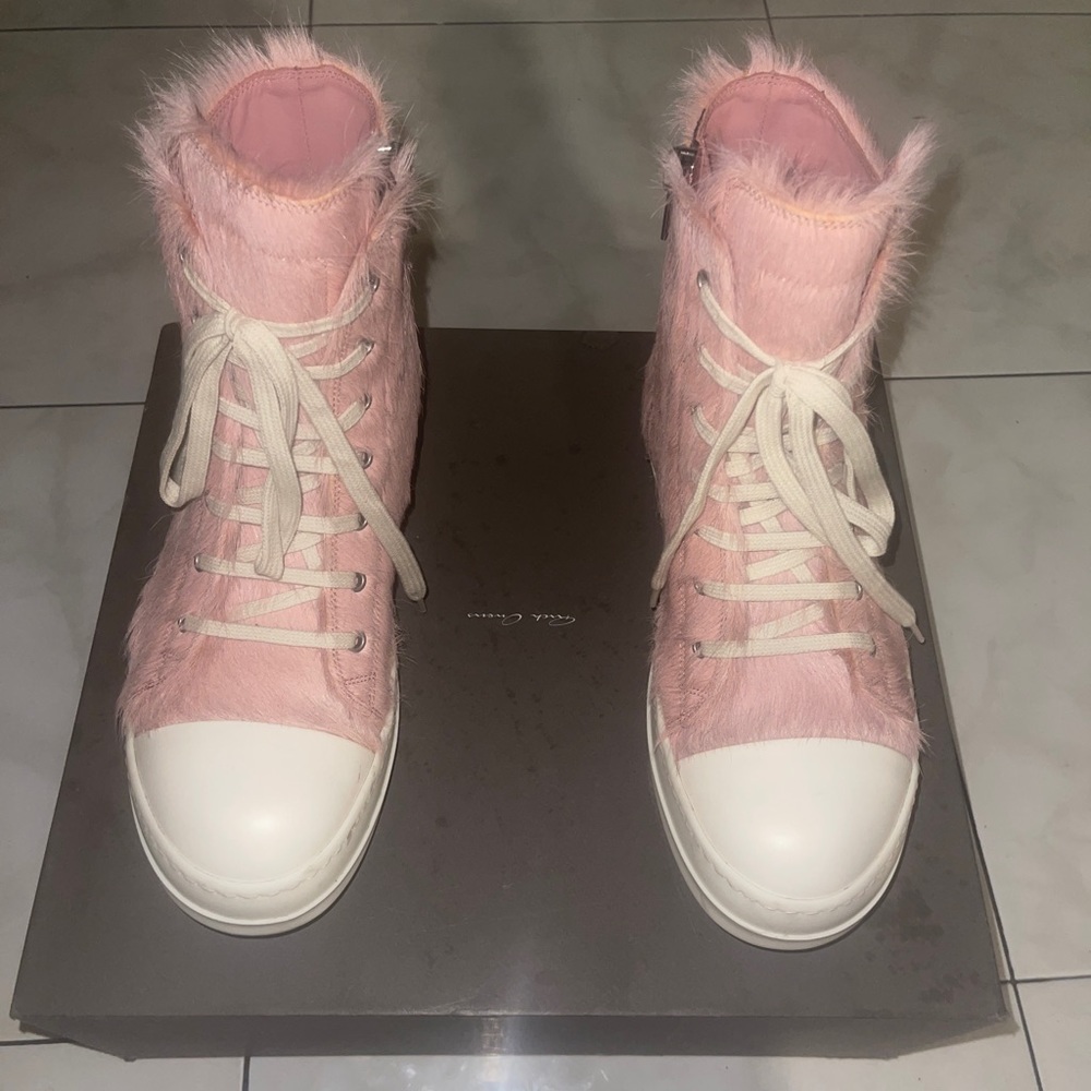 Rick Owens - Pink Pony Hair Ramones
